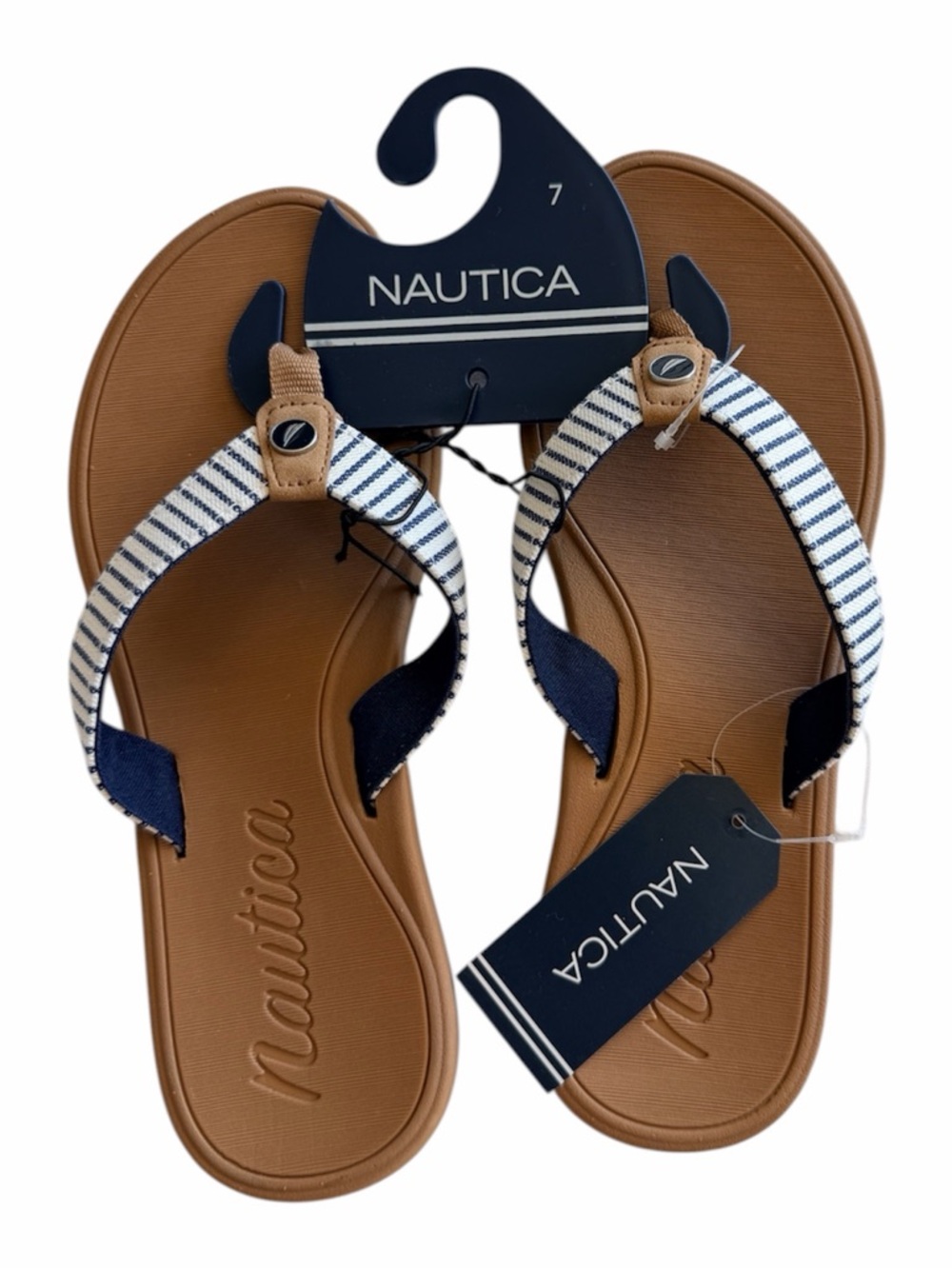 Nautica Flip Flops Sandals NWT Size 7